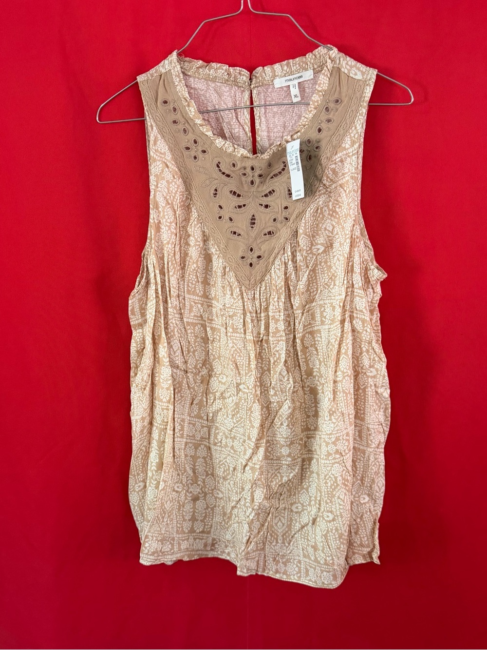 Maurice’s Suede & Paisley Tank Top